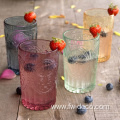 personalized colored drinking tumbler glasses set